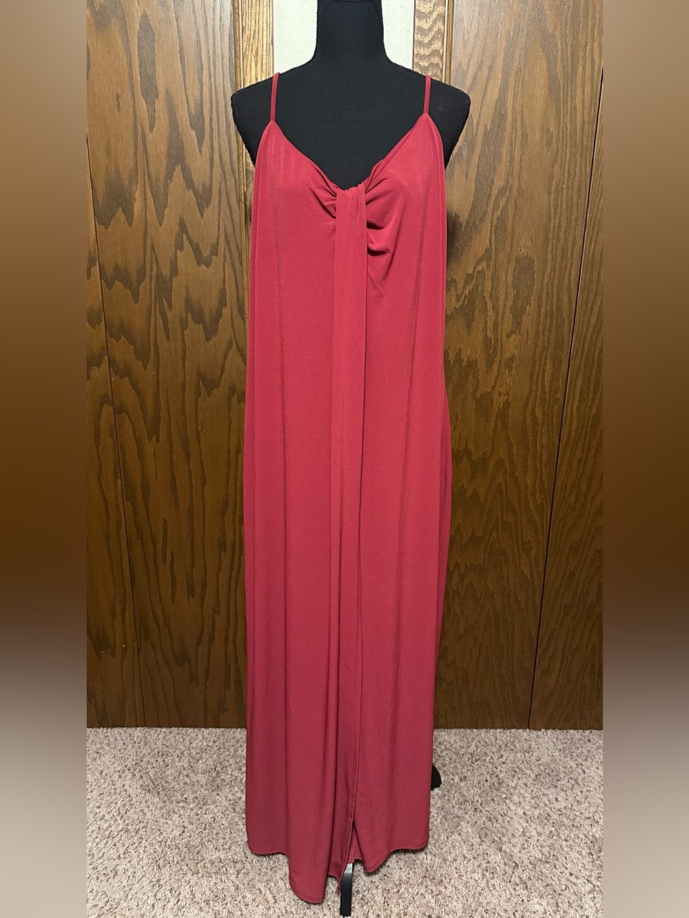 NWT Lane Bryant Red Spaghetti-Strap Maxi Dress